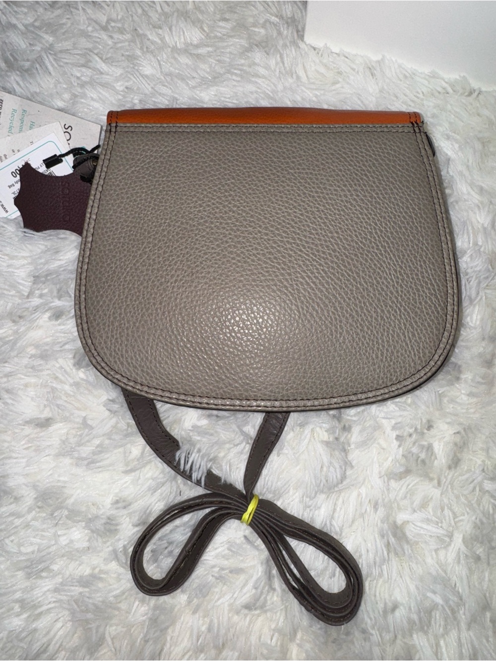 Soruka Colorblock Shoulder Bag in Orange, Green & Gray - Picture 5 of 5